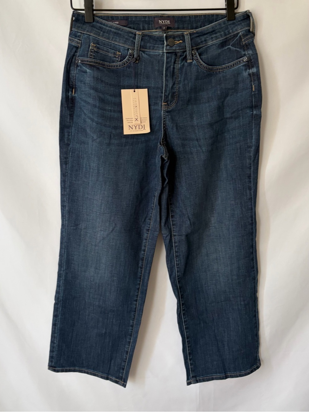 NWT NYDJ Relaxed Piper Crop Jean Rio Rapids Regular size 2